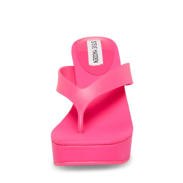 Steve Madden Refined Fuchsia Sandalet Kadın Küpe Çiçeği | SM-852UV