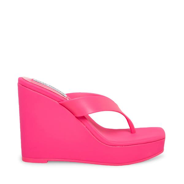 Steve Madden Refined Fuchsia Sandalet Kadın Küpe Çiçeği | SM-852UV