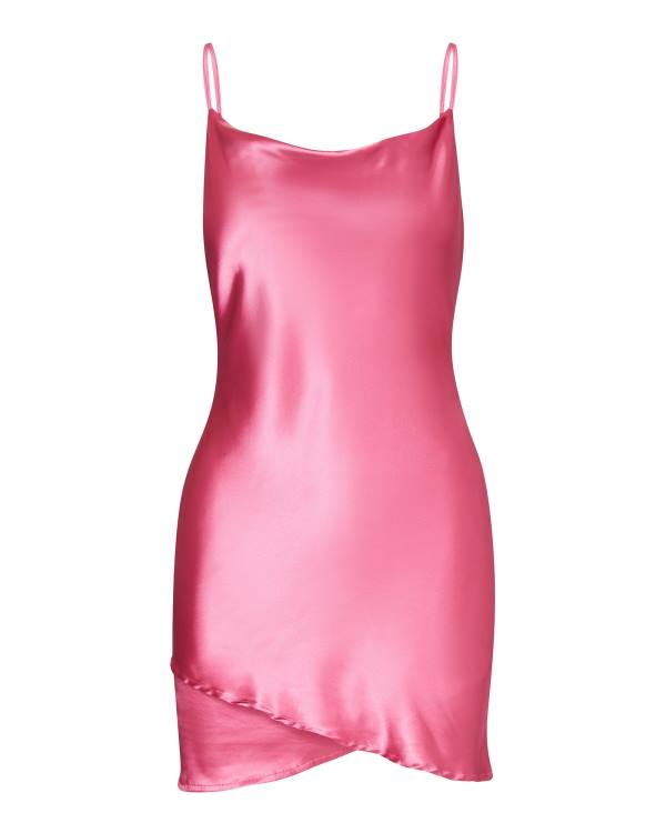 Steve Madden Satin Slip Elbise Kadın Pembe | SM-294NS