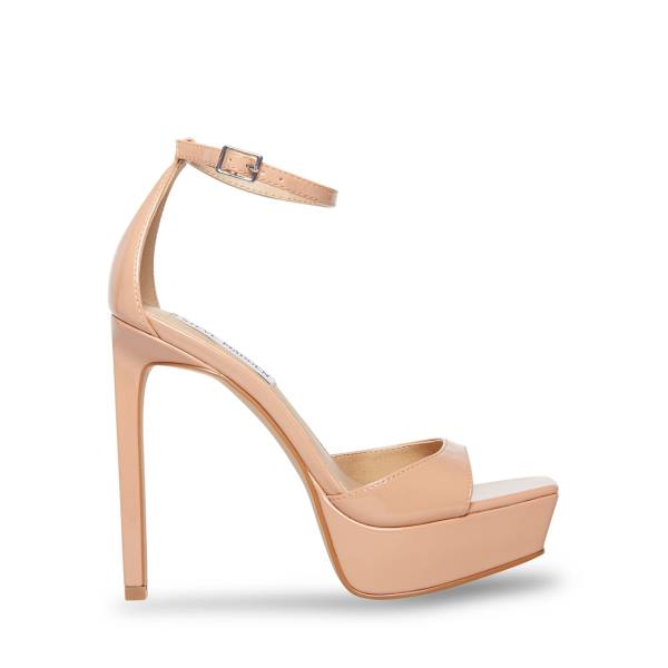 Steve Madden Scorch Blush Rugan Heel Topuklu Ayakkabı Kadın Pembe | SM-326BH