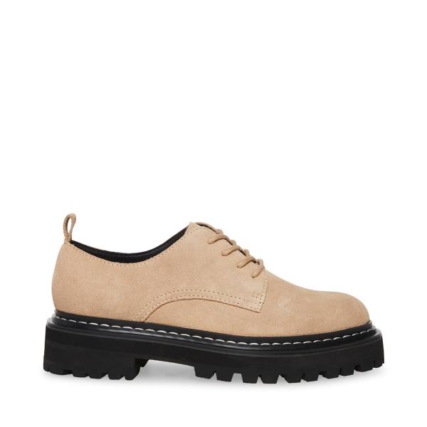 Steve Madden Sebastian Sand Süet Loafer Ayakkabı Kadın Kahverengi | SM-921NU