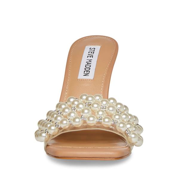 Steve Madden Sift Natural Heel Topuklu Ayakkabı Kadın Bej Rengi | SM-538VT