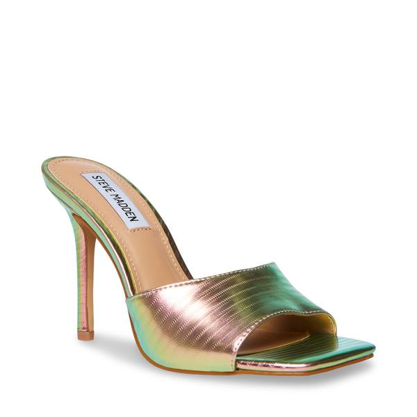 Steve Madden Signal Metallic Heel Topuklu Ayakkabı Kadın Metal Renkli | SM-690YW