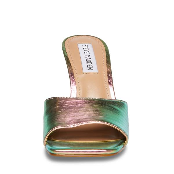 Steve Madden Signal Metallic Heel Topuklu Ayakkabı Kadın Metal Renkli | SM-690YW