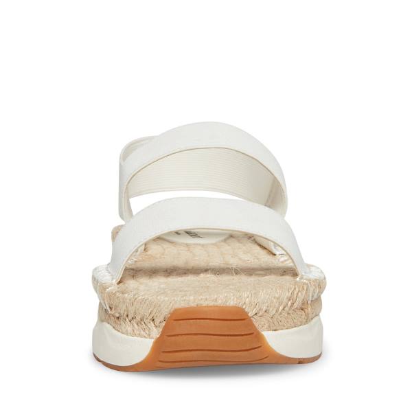 Steve Madden Sirrius Fabric Sandalet Kadın Beyaz | SM-706EY