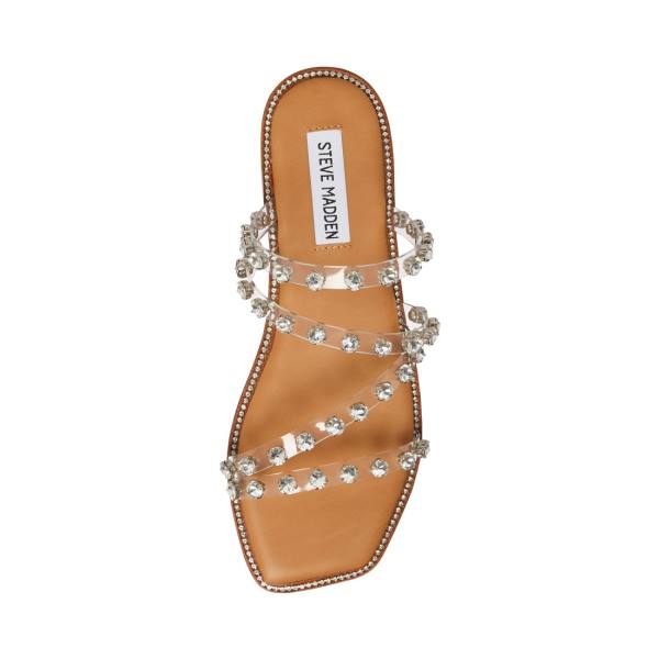 Steve Madden Skyler Sandalet Kadın Clear | SM-279MW