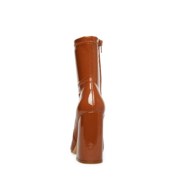 Steve Madden Slade Cognac Rugan Bot Kadın Kahverengi | SM-248RS