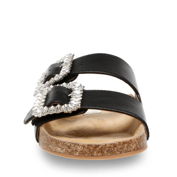 Steve Madden Somers Deri Sandalet Kadın Siyah | SM-536CH