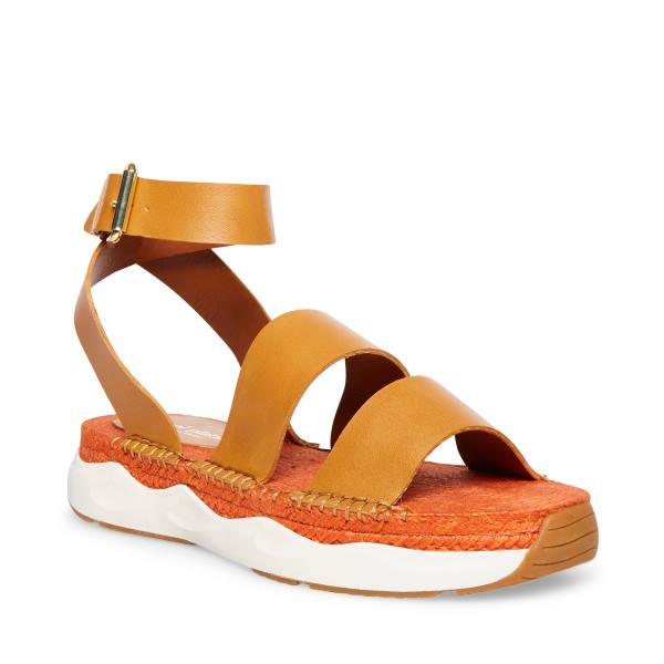 Steve Madden Springs Tan Paris Sandalet Kadın Kahverengi | SM-086JW