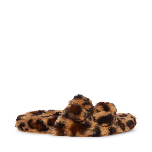 Steve Madden Staycation Leopard Terlik Kadın Leopar | SM-185WV