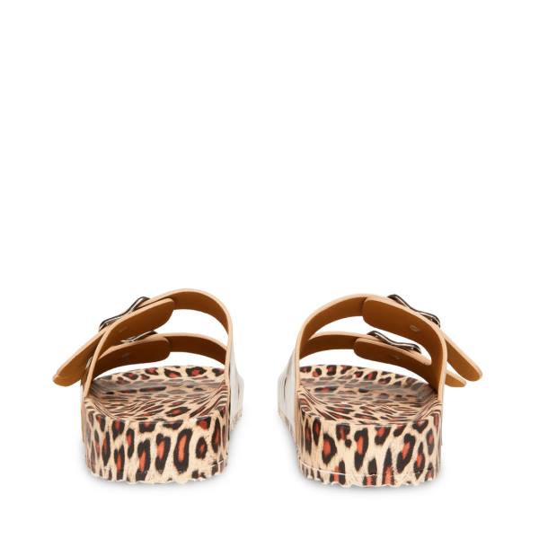 Steve Madden Teddy-t Leopard Sandalet Kadın Leopar | SM-530UB