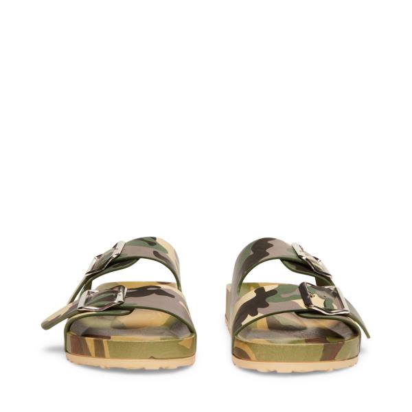 Steve Madden Teddy-t Sandalet Kadın Camouflage | SM-068XP