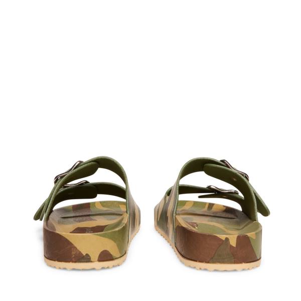 Steve Madden Teddy-t Sandalet Kadın Camouflage | SM-068XP