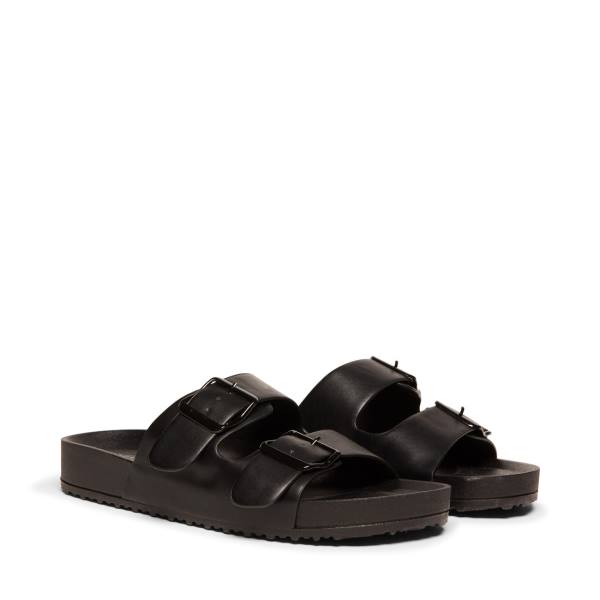 Steve Madden Teddy-t Sandalet Kadın Siyah | SM-859JS