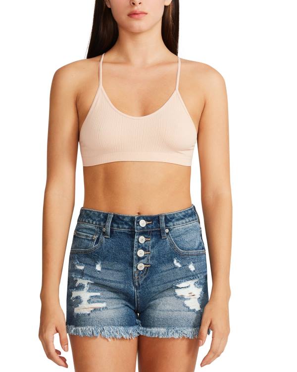 Steve Madden The Ella Mesh Bralette Tan Üstler Kadın Kahverengi | SM-167ZB