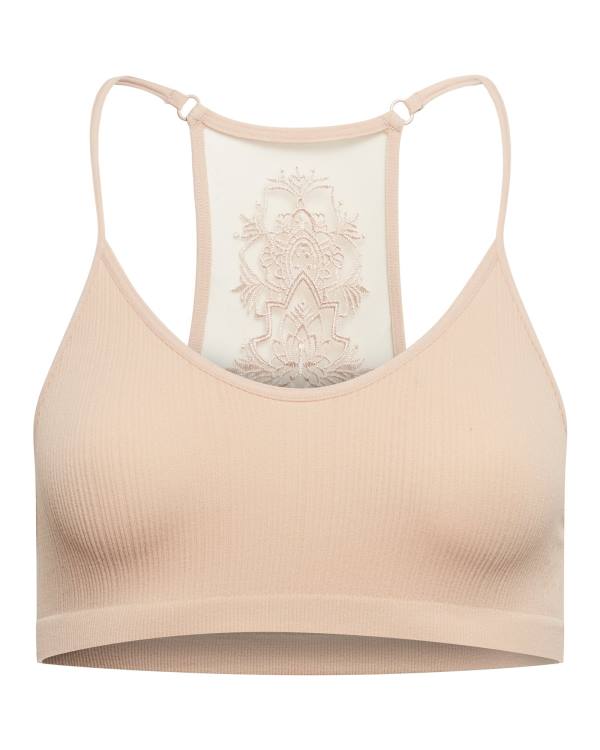 Steve Madden The Ella Mesh Bralette Tan Plus Üstler Kadın Kahverengi | SM-614QL