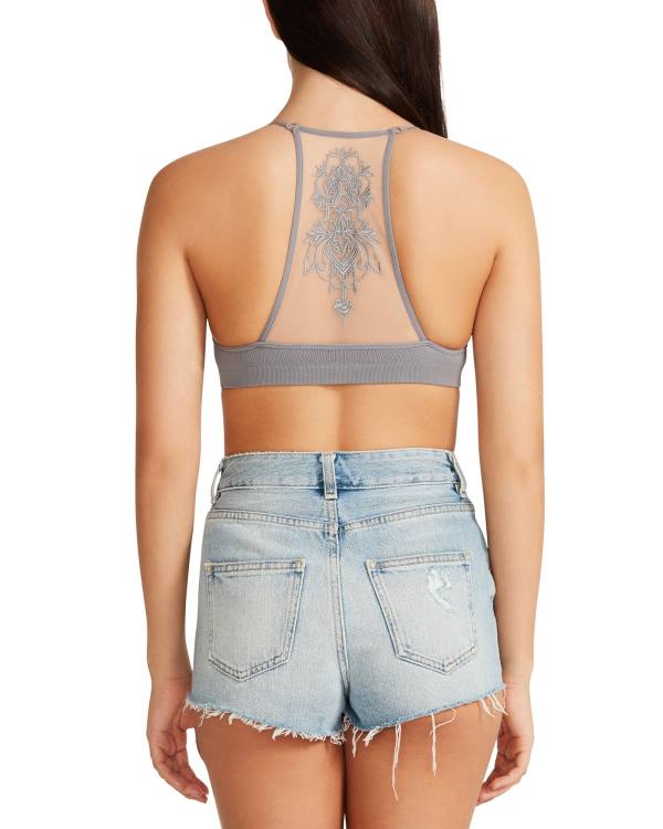 Steve Madden The Ella Mesh Bralette Üstler Kadın Gri | SM-436WU