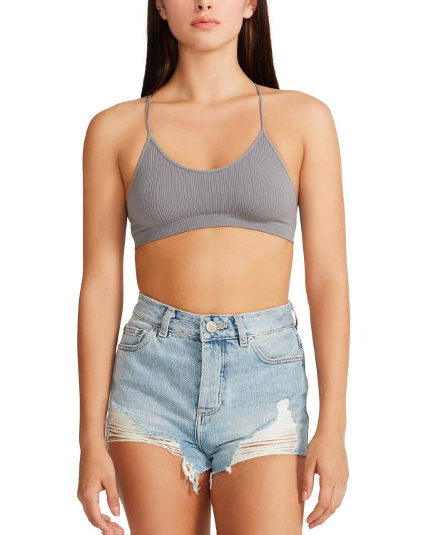 Steve Madden The Ella Mesh Bralette Üstler Kadın Gri | SM-436WU