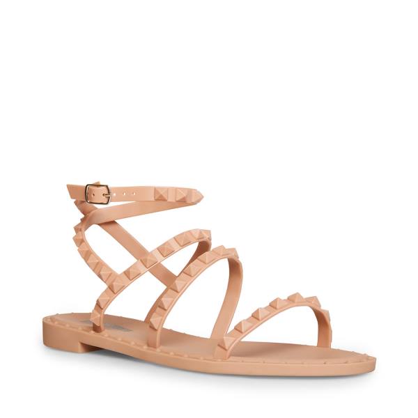 Steve Madden Travel-j Blush Sandalet Kadın Pembe | SM-504DJ