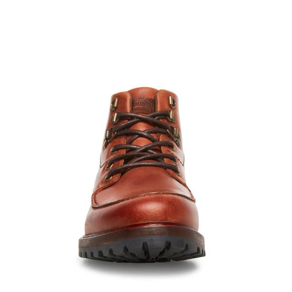 Steve Madden Trekker Cognac Deri Çizme Erkek Kahverengi | SM-527MR