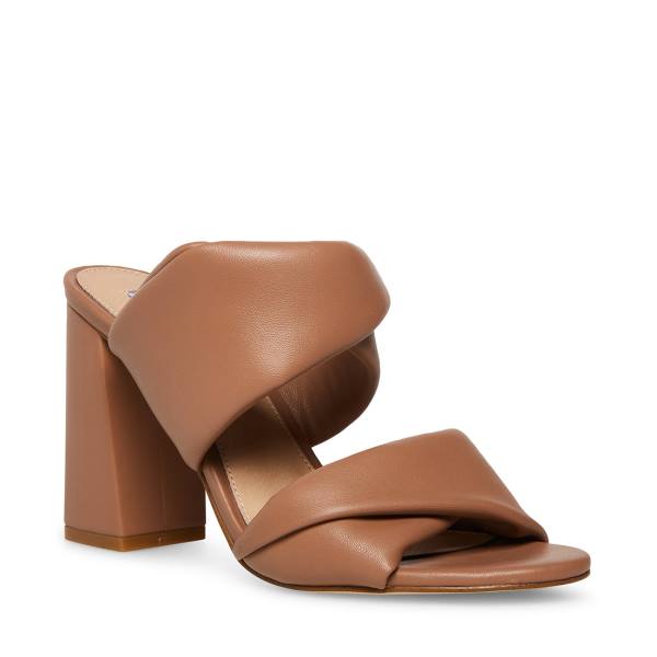 Steve Madden Trisha Mocha Heel Topuklu Ayakkabı Kadın Bej Rengi | SM-976IP