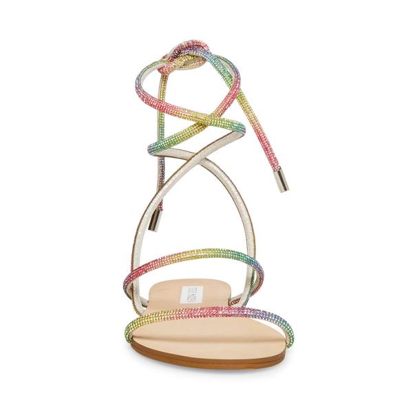 Steve Madden Twirl-r Rainbow Sandalet Kadın Renkli | SM-750DE