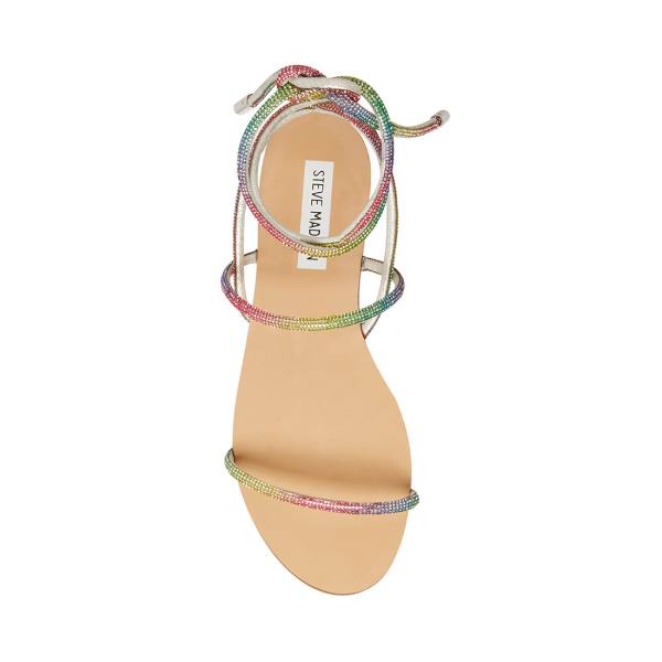 Steve Madden Twirl-r Rainbow Sandalet Kadın Renkli | SM-750DE