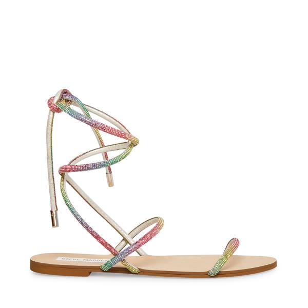 Steve Madden Twirl-r Rainbow Sandalet Kadın Renkli | SM-750DE