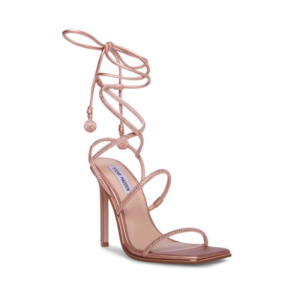 Steve Madden Unveil Heel Topuklu Ayakkabı Kadın Pembe Altın | SM-573NX