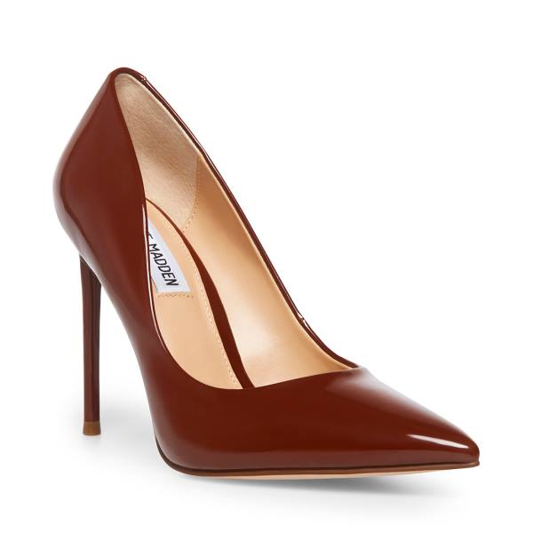 Steve Madden Vala Cognac Heel Topuklu Ayakkabı Kadın Koyu Kahverengi | SM-375EW