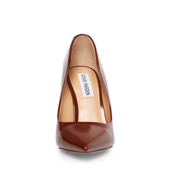 Steve Madden Vala Cognac Heel Topuklu Ayakkabı Kadın Koyu Kahverengi | SM-375EW