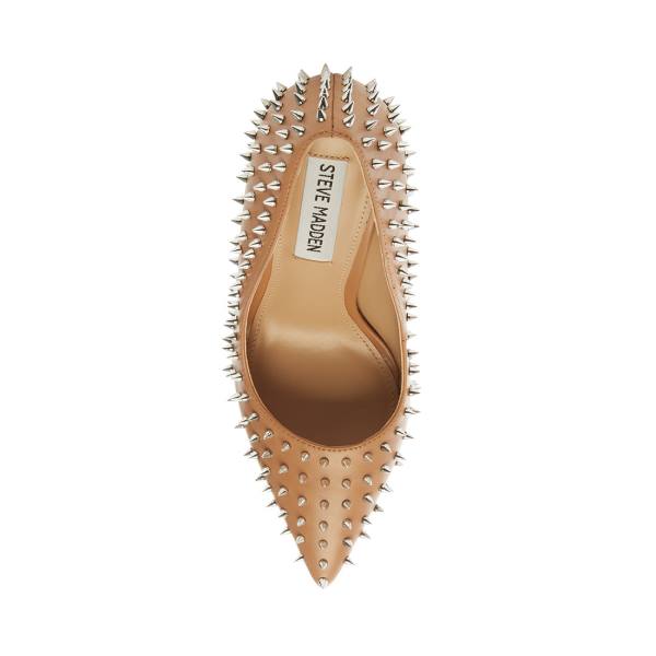 Steve Madden Vala-s Tan Heel Topuklu Ayakkabı Kadın Bej Rengi | SM-641BC