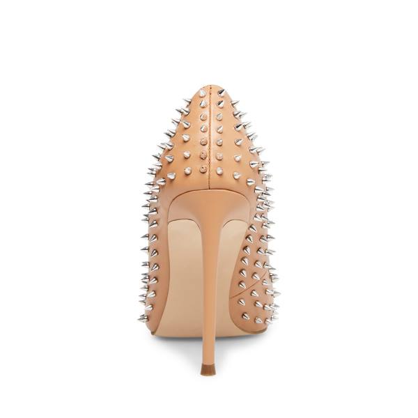 Steve Madden Vala-s Tan Heel Topuklu Ayakkabı Kadın Bej Rengi | SM-641BC