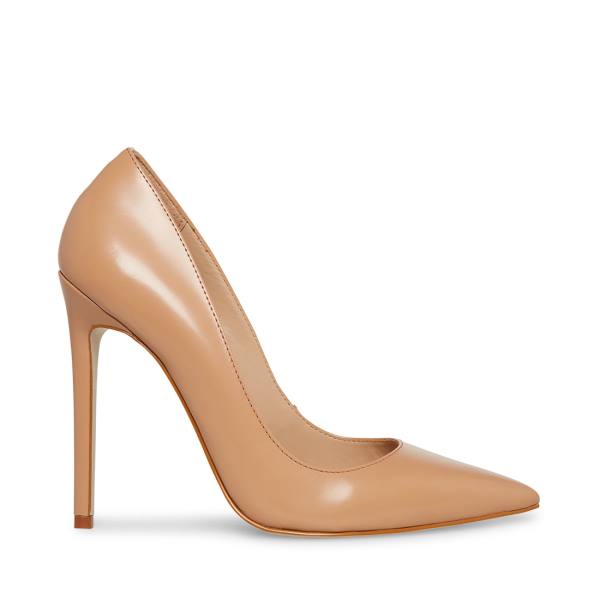 Steve Madden Valentina Blush Deri Heel Topuklu Ayakkabı Kadın Pembe | SM-740PO