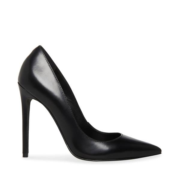 Steve Madden Valentina Deri Heel Topuklu Ayakkabı Kadın Siyah | SM-698LN