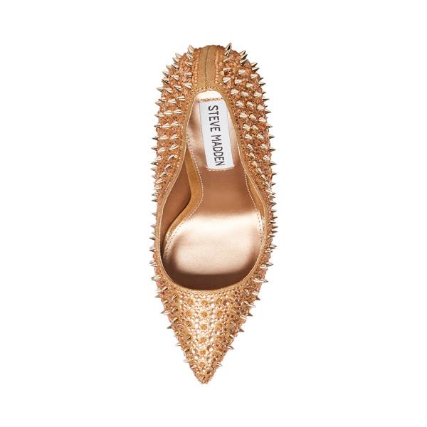 Steve Madden Various Heel Topuklu Ayakkabı Kadın Pembe Altın | SM-610WR