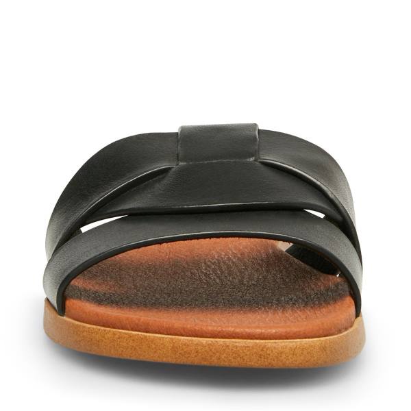 Steve Madden Vivien Deri Sandalet Kadın Siyah | SM-394PM