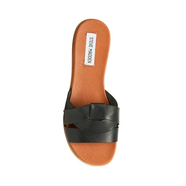 Steve Madden Vivien Deri Sandalet Kadın Siyah | SM-394PM