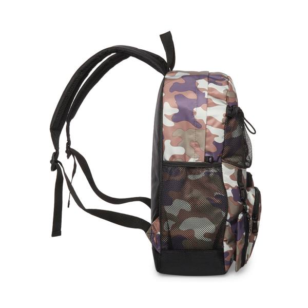 Steve Madden With Clipp-off Pouch Camo Sırt Çantaları Erkek Siyah | SM-156JD