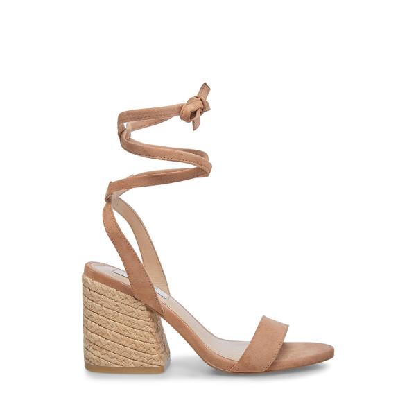 Steve Madden Yasi Sand Süet Heel Topuklu Ayakkabı Kadın Kahverengi | SM-354XR