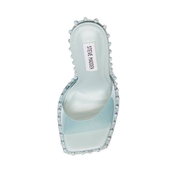 Steve Madden Zabrina Mint Heel Topuklu Ayakkabı Kadın Nane Yeşil | SM-879NJ