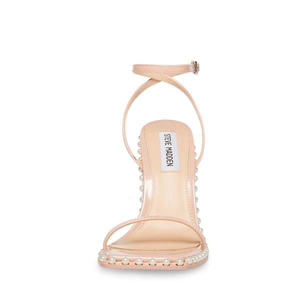 Steve Madden Zelle-p Blush Rugan Heel Topuklu Ayakkabı Kadın Pembe | SM-913ZC