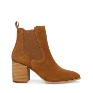 Steve Madden Addy Cognac Süet Bot Kadın Kahverengi | SM-187YK