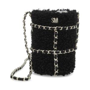 Steve Madden Bquench Faux Fur Omuz Çantası Kadın Siyah | SM-372FB