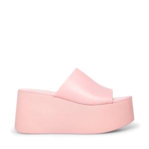 Steve Madden Christa Deri Sandalet Kadın Pembe | SM-860CK