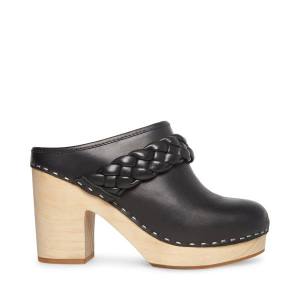 Steve Madden Highland Deri Heel Topuklu Ayakkabı Kadın Siyah | SM-879LD