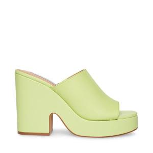 Steve Madden Sally Lime Heel Topuklu Ayakkabı Kadın Açık Yeşil | SM-475BF