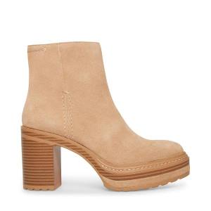 Steve Madden Shaniya Sand Süet Bot Kadın Kahverengi | SM-976VH