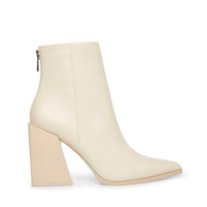 Steve Madden Tish Bone Deri Bot Kadın Bej Rengi | SM-518RQ