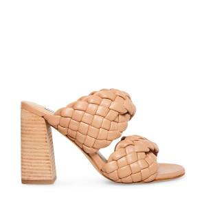 Steve Madden Twisted Tan Heel Topuklu Ayakkabı Kadın Kahverengi | SM-592LC